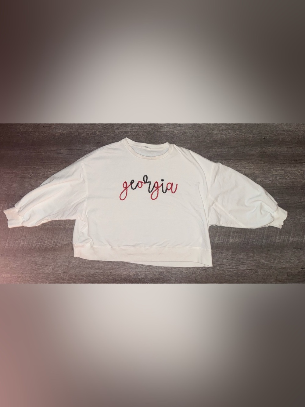 Mary Square Crewneck Georgia Sweatshirt